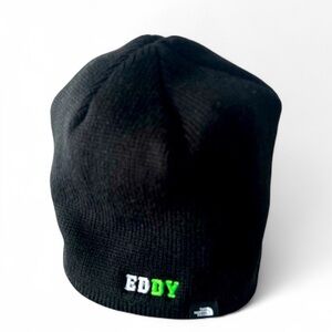 North Face Eddy Beanie Black Polyester One Size Fits Most Unisex Stretch Soft